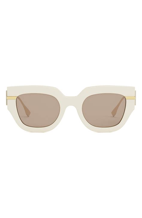 are fendi sunglasses uv protected|Fendi 'Fendigraphy 51mm Geometric Sunglasses .